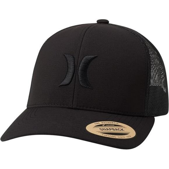 Mens Trucker Hat Black Mesh Snapback Baseball Cap Adjustable Summer Outdoor - Picture 7 of 7